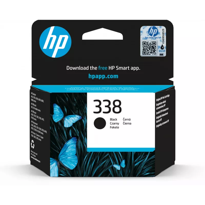 HP 338 rašalas 11ml juodas PS8150 8450 DJ5740 6540 6840 PSC2610 2710 2355 (ML)