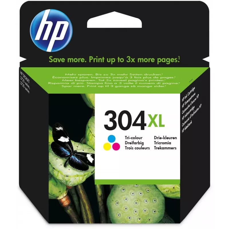 HP 304XL Tri-color Originali rašalo kasetė