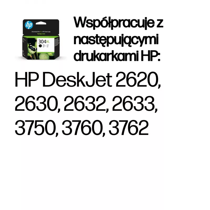 HP 304XL Originali juoda rašalo kasetė