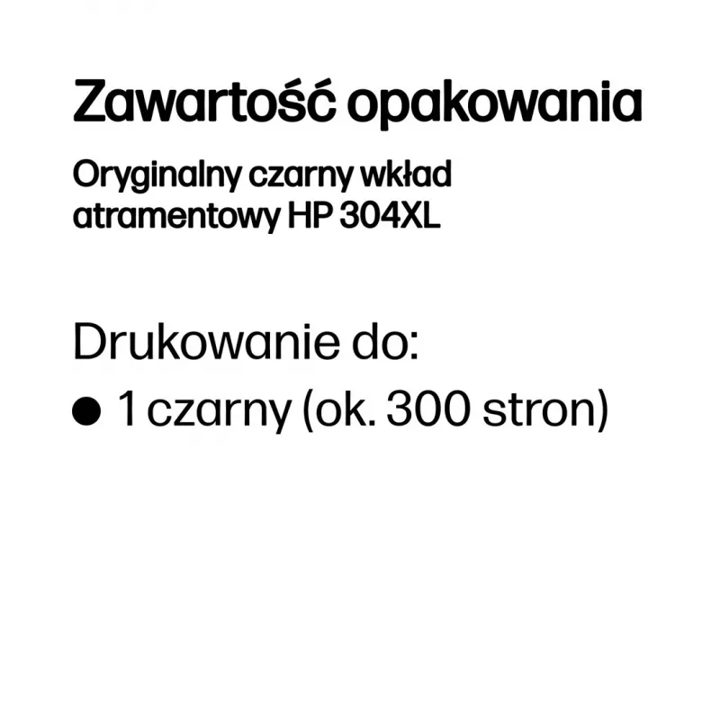 HP 304XL Originali juoda rašalo kasetė
