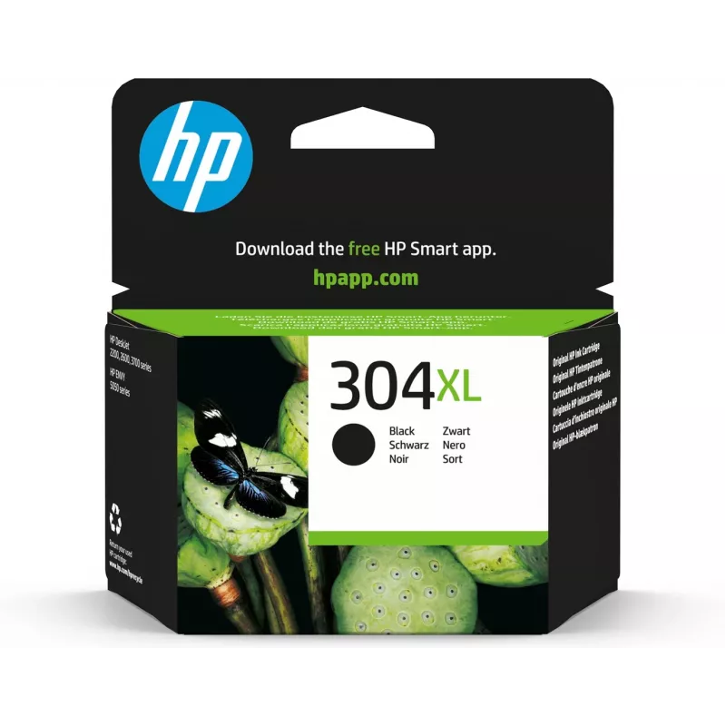 HP 304XL Originali juoda rašalo kasetė