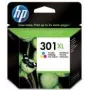 HP 301XL Didelio našumo trijų spalvų Originali rašalo kasetė