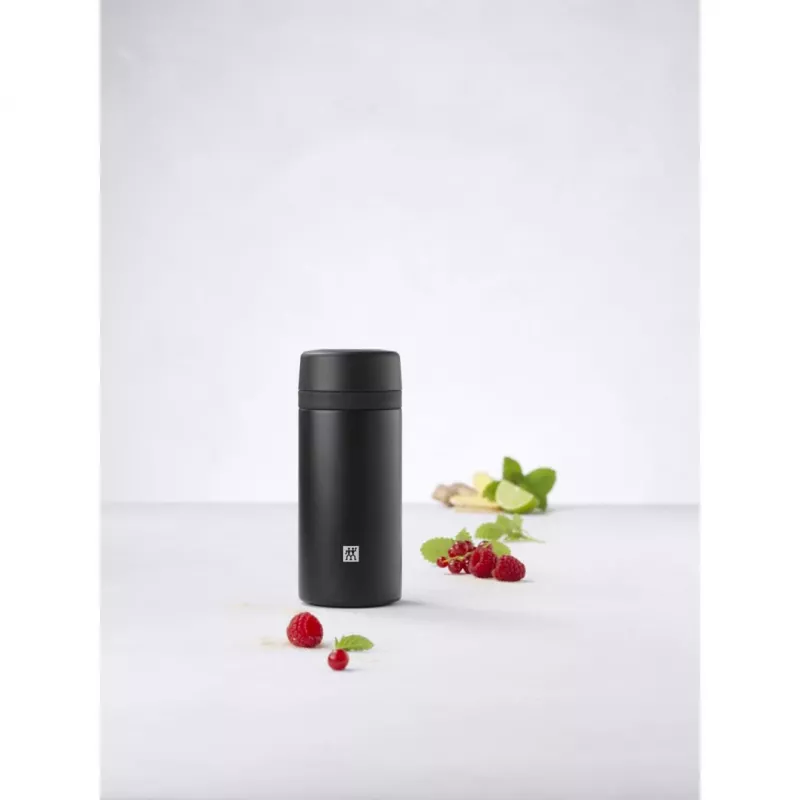 Vakuuminis termosas ZWILLING THERMO 0,42 l, nerūdijantis plienas, juoda, 7 val. karštas / 10 val. šaltas