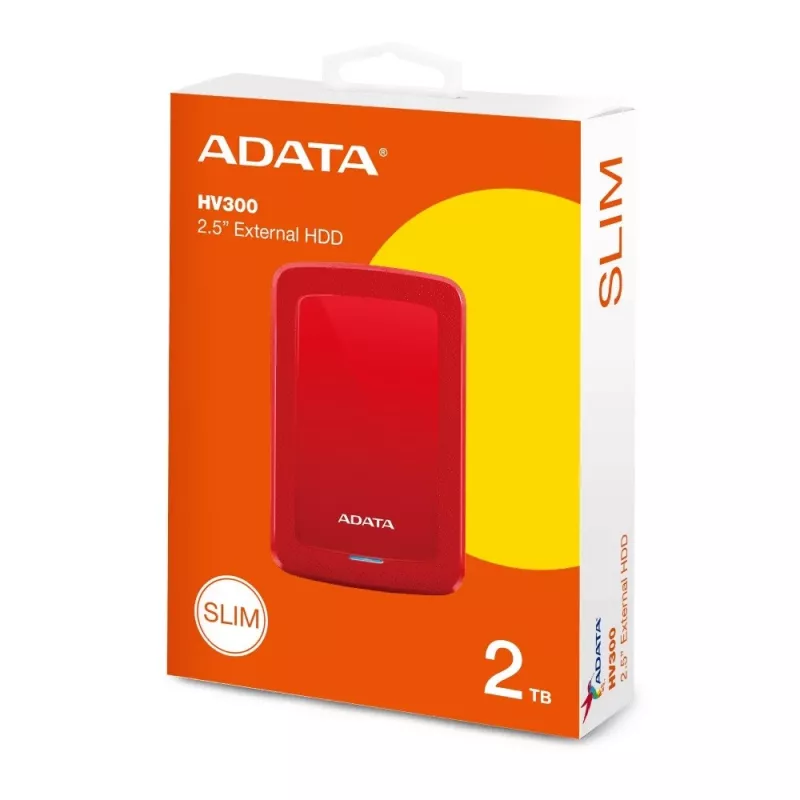 DashDrive HV300 2TB 2.5 USB3.1 raudonas