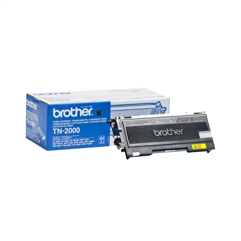 Brother TN-2000 dažų kasetė 2500 puslapių juoda