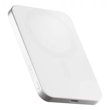 ZENS Pro 1 plonas 5000 mAh belaidis įkroviklis baltas