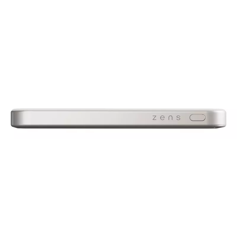 ZENS Pro 1 plonas 5000 mAh belaidis įkroviklis baltas