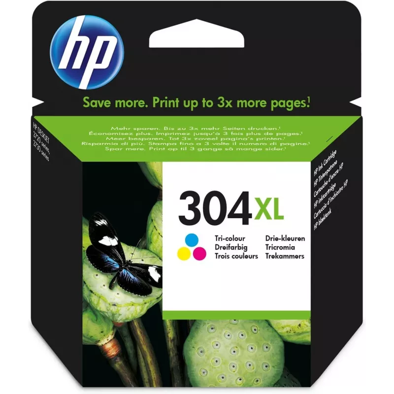 HP 304XL Tri-color Originali rašalo kasetė