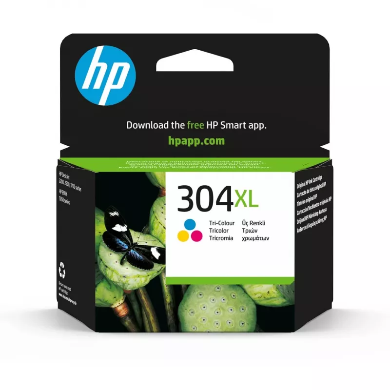 HP 304XL Tri-color Originali rašalo kasetė