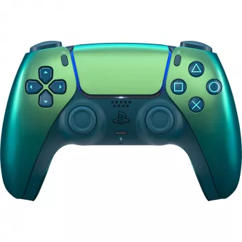 Belaidis žaidimų pultas Sony, skirtas PlayStation 5 ir iOS – Bluetooth/USB-C, analoginis / skaitmeninis, įmontuota baterija, 160×106×66 mm, žalsvai mėlynas