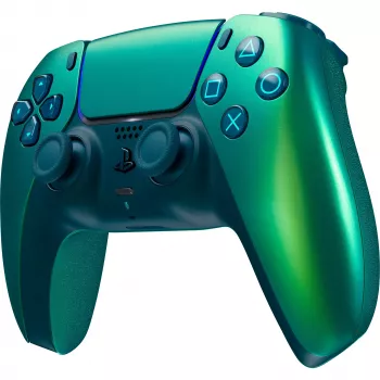 Belaidis žaidimų pultas Sony, skirtas PlayStation 5 ir iOS – Bluetooth/USB-C, analoginis / skaitmeninis, įmontuota baterija, 160×106×66 mm, žalsvai mėlynas