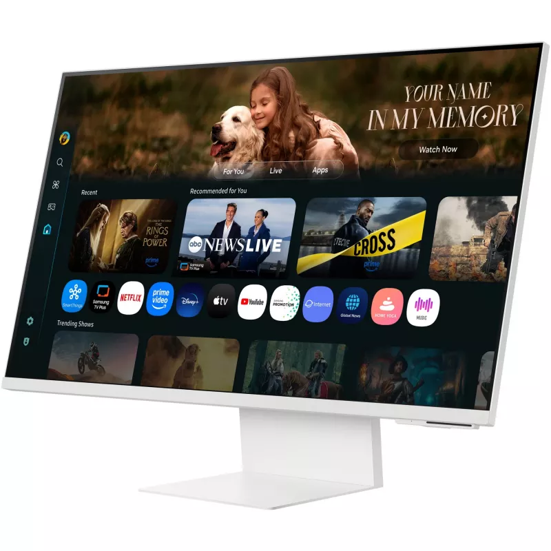 Samsung LS32FM801UUXDU 32 colių išmanusis 4K monitorius, baltas