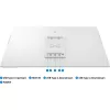 Samsung LS32FM801UUXDU 32 colių išmanusis 4K monitorius, baltas