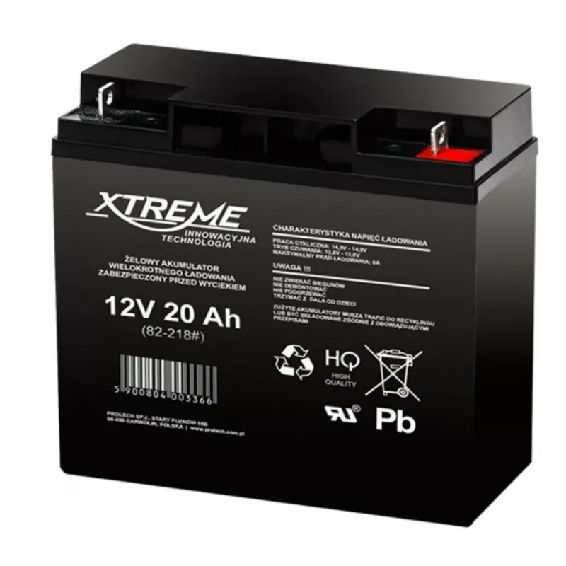 Gelio akumuliatorius 12V 20Ah XTREME