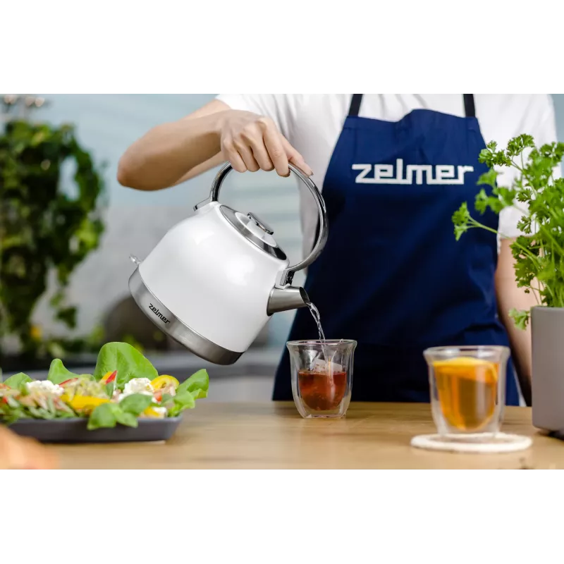 Zelmer ZCK7940 elektrinis virdulys 1,5 L 2200 W Nerūdijantis plienas, Baltas