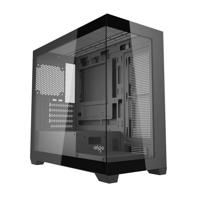 Darkflash C218M kompiuterio korpusas + 6 ARGB ventiliatoriai (juodas)