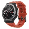 Išmanusis laikrodis Amazfit T-Rex 3 Lava — 1,5 colio AMOLED, 480×480, GPS, 700 mAh, 32 GB, nerūdijančio plieno korpusas, silikoninis dirželis