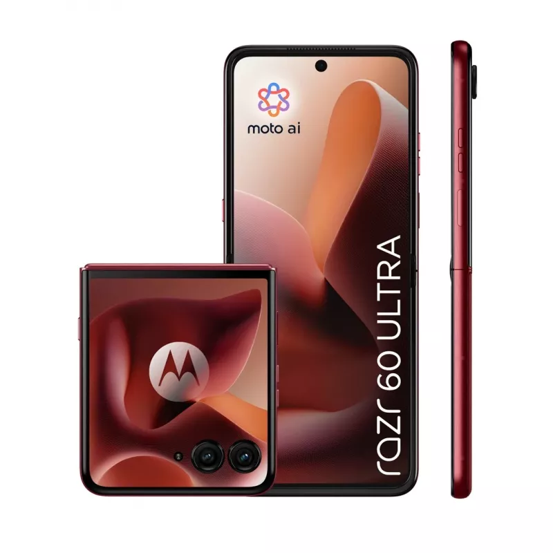Motorola razr 60 ultra 17.7 cm (6.96) Dual SIM Android 15 5G USB Type-C 16 GB 512 GB 4700 mAh Bordeaux