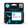HP 22 Originalius rašalo kasetė trijų spalvų standartinės talpos 5 ml 165 puslapiai 1 pakuotė