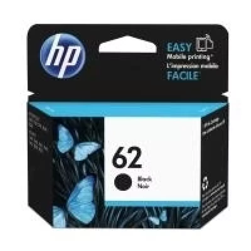 HP 62 juodas rašalo kasetė lizdinėje pakuotėje