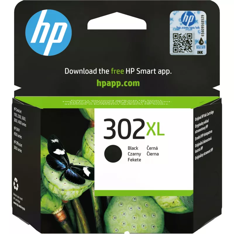 HP 302XL Juoda rašalo kasetė Blister