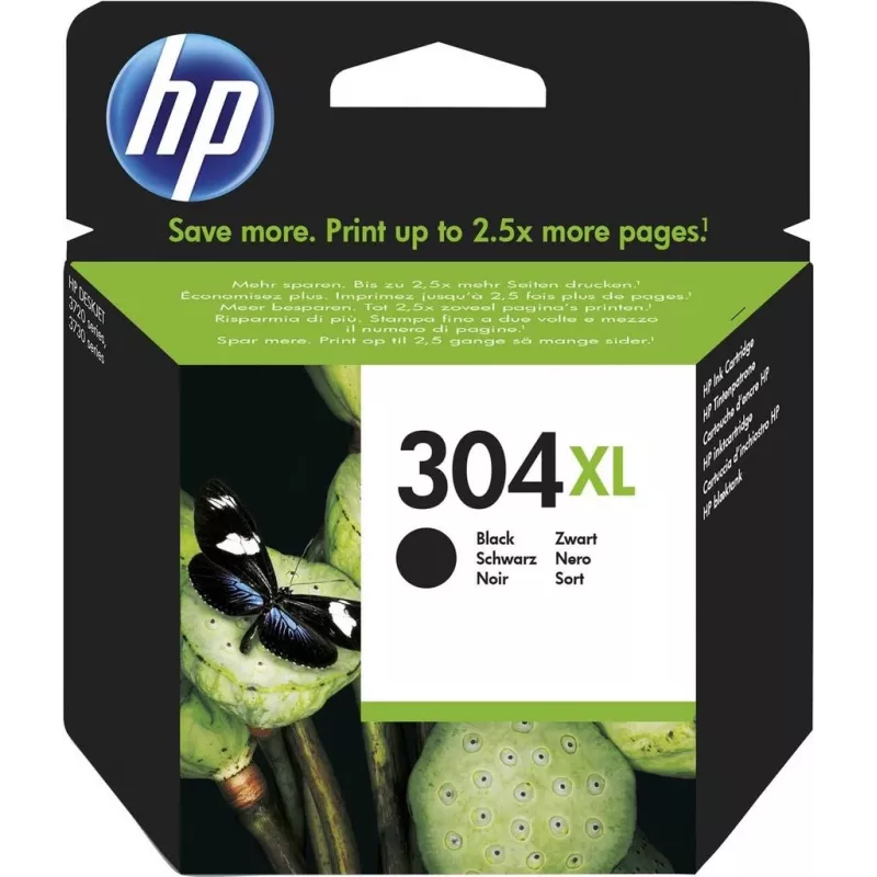 HP 304XL juodo rašalo kasetė lizdinėje pakuotėje
