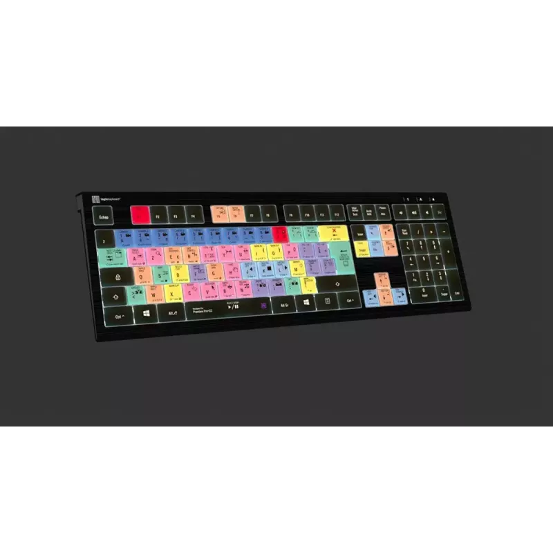 Logickeyboard Adobe Premiere Pro CC ASTRA 2 apšviesta klaviatūra, prancūzų kalba (LKB-PPROCC-A2PC-FR)