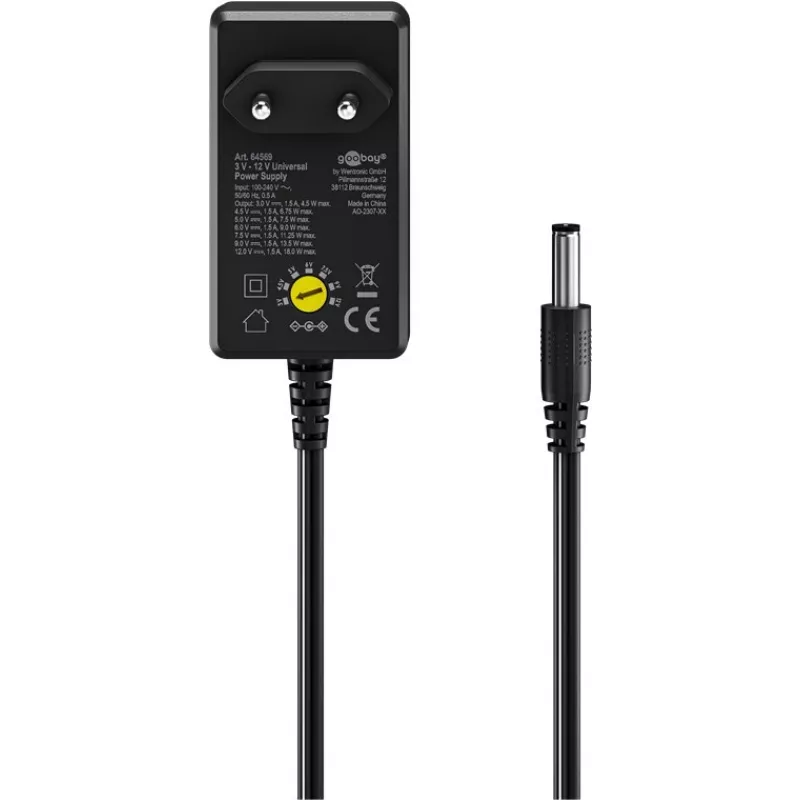 Goobay 64569 Įkroviklis mobiliesiems įrenginiams Universal Black AC - DC (64569)