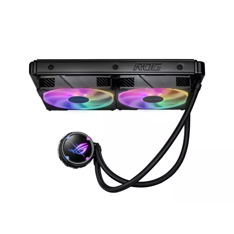 ASUS ROG STRIX LC II 280 ARGB procesoriaus skysčio aušintuvas 14 cm juodas 1 vnt.