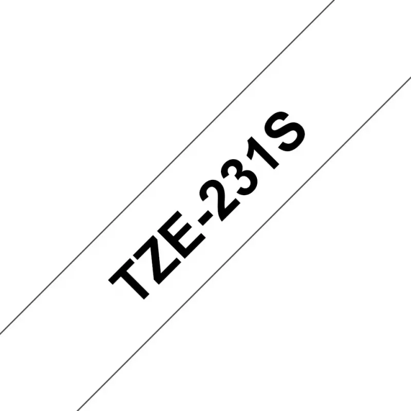 Brother TZE231S2 Juoda