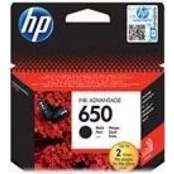 HP 650 Juoda Originali Ink Advantage Cartridge