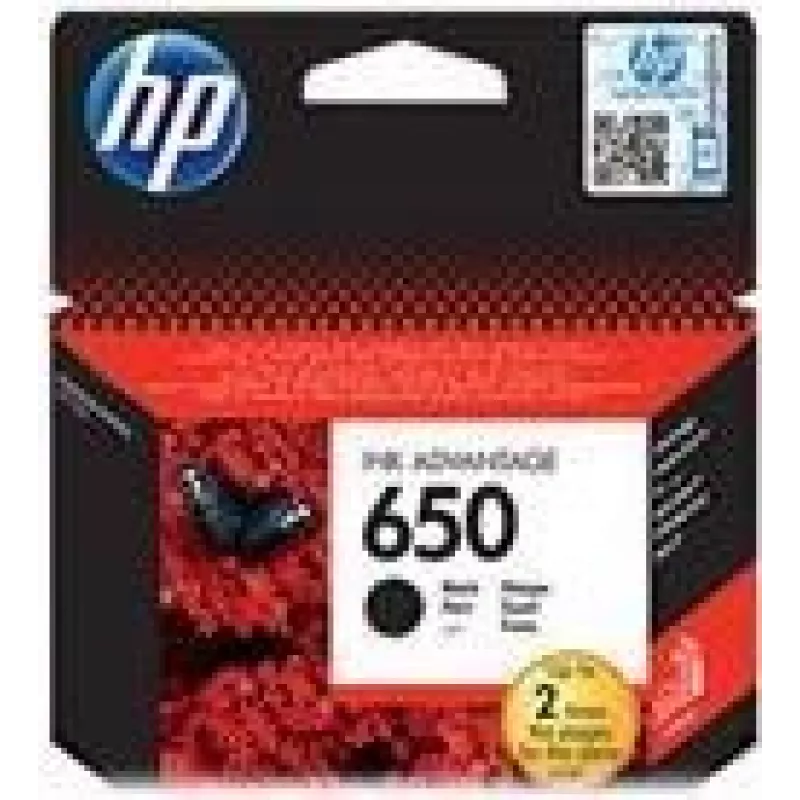 HP 650 Juoda Originali Ink Advantage Cartridge