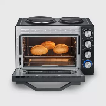 Severin TO 2073 XXL skrudintuvas-or-kaitlentė 60 l 2200 W juoda grotelės