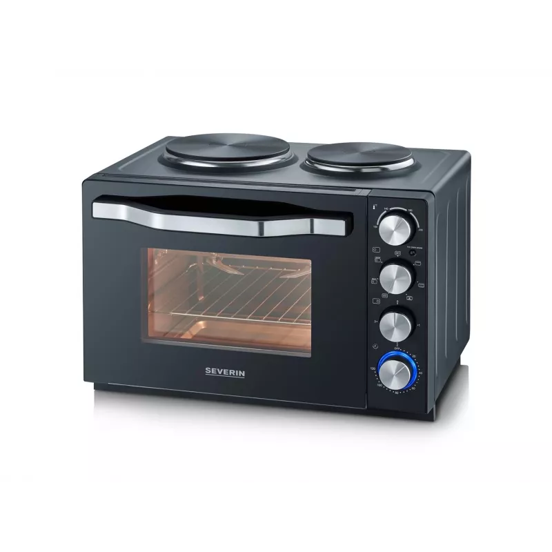 Severin TO 2073 XXL skrudintuvas-or-kaitlentė 60 l 2200 W juoda grotelės