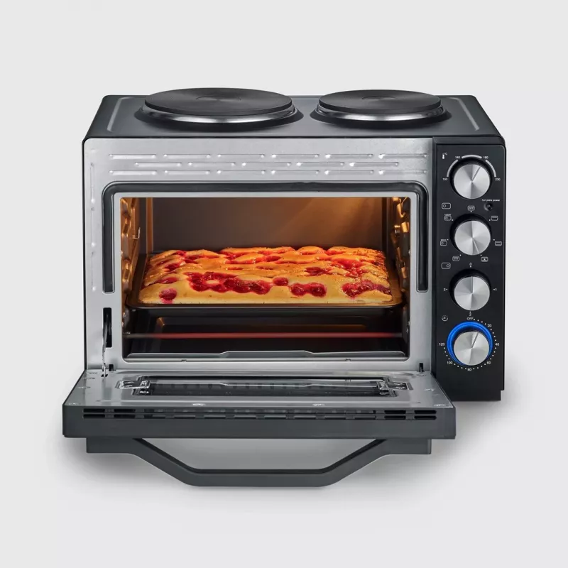 Severin TO 2073 XXL skrudintuvas-or-kaitlentė 60 l 2200 W juoda grotelės