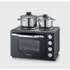 Severin TO 2073 XXL skrudintuvas-or-kaitlentė 60 l 2200 W juoda grotelės