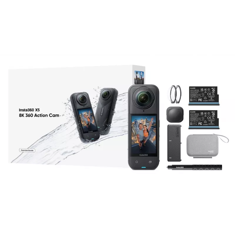 Insta360 X5 Bundle veiksmo kamera 72 MP 8K Ultra HD 360°