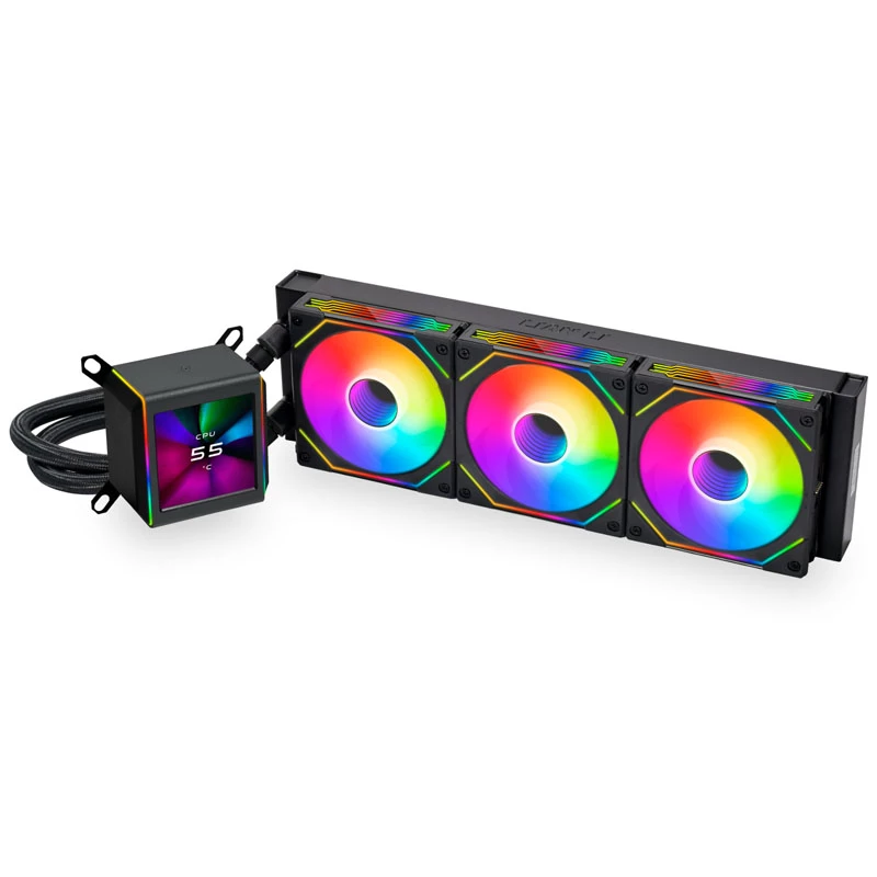 Skysčio aušinimo rinkinys Lian Li GALAHAD II LCD SL-INF 36 cm Juoda