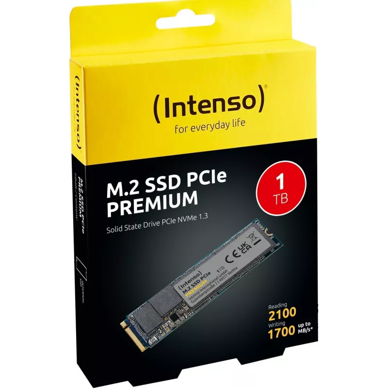 Intenso PREMIUM - SSD - 1 TB - vidinis - M.2 2280 - PCI Express 3.0 x4 (NVMe) (3835460)