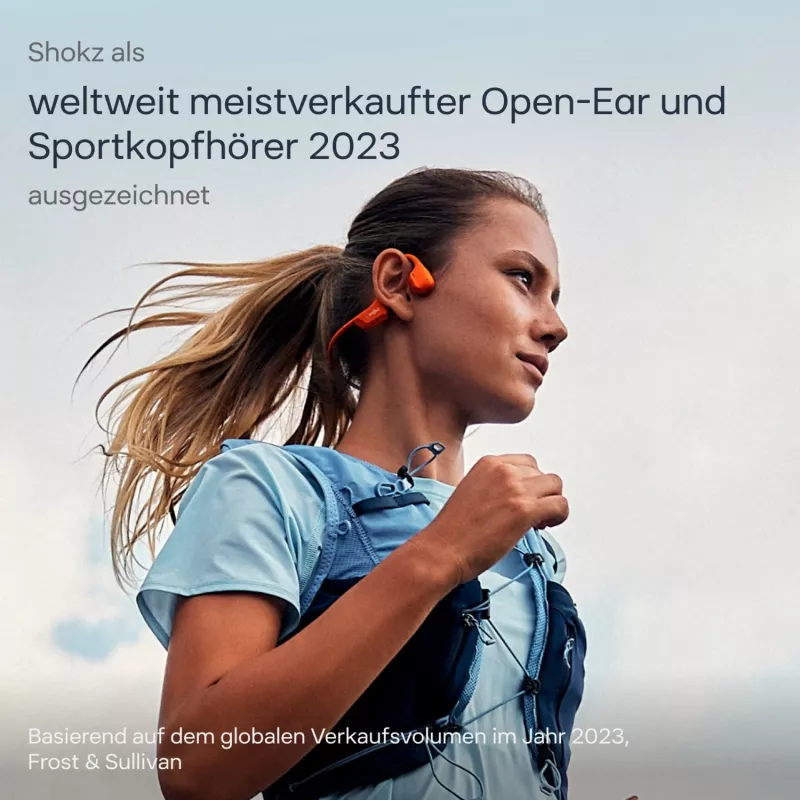 SHOKZ OpenRun Pro 2 Mini ausinės belaidės užkabinamos sportinės oranžinės