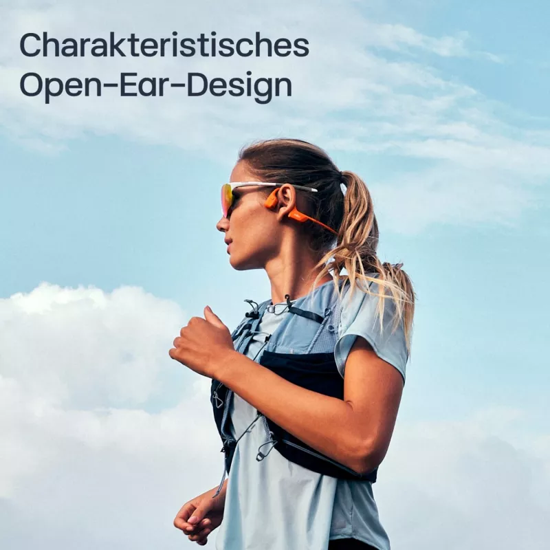 SHOKZ OpenRun Pro 2 Mini ausinės belaidės užkabinamos sportinės oranžinės