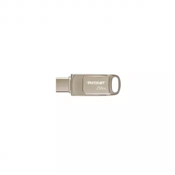 USB atmintinė PATRIOT PS256GT560DS5D 256GB USB 3.2 (USB-A/USB-C) pasukama, sidabrinė, 120 MB/s