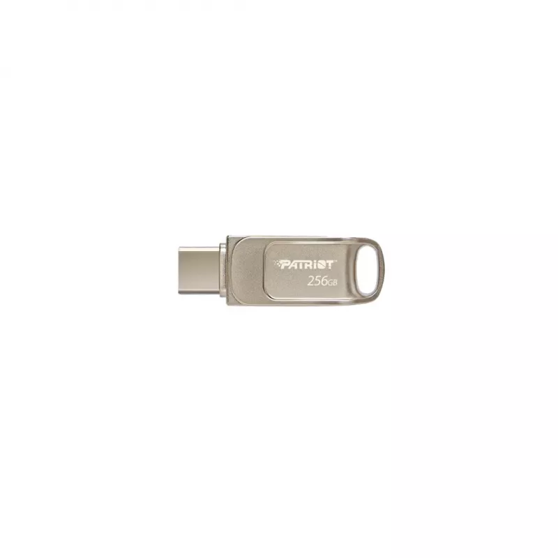 USB atmintinė PATRIOT PS256GT560DS5D 256GB USB 3.2 (USB-A/USB-C) pasukama, sidabrinė, 120 MB/s