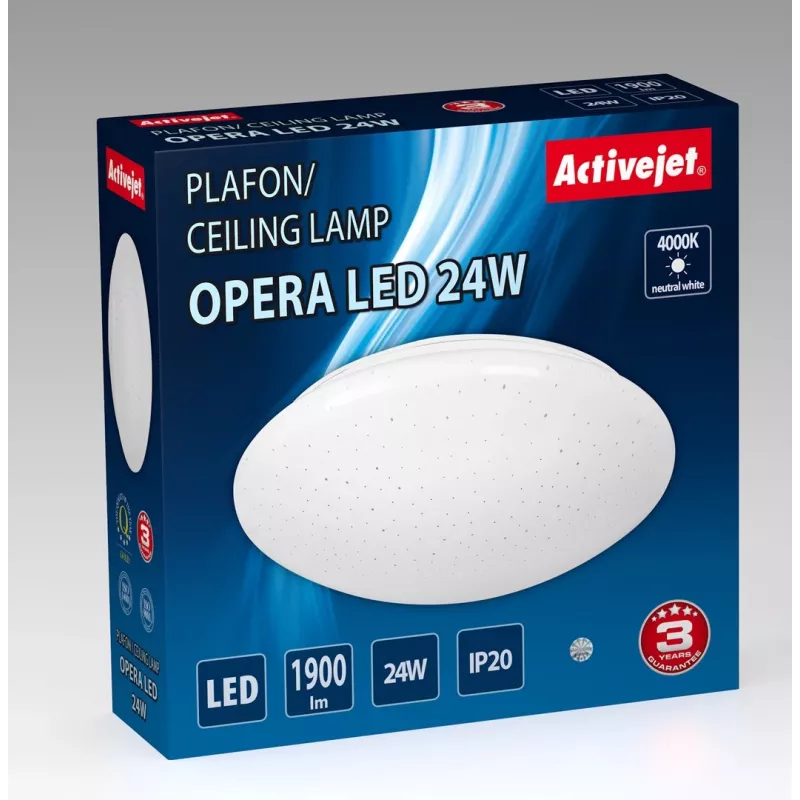 Modernus LED lubinis šviestuvas Activejet OPERA LED 24W