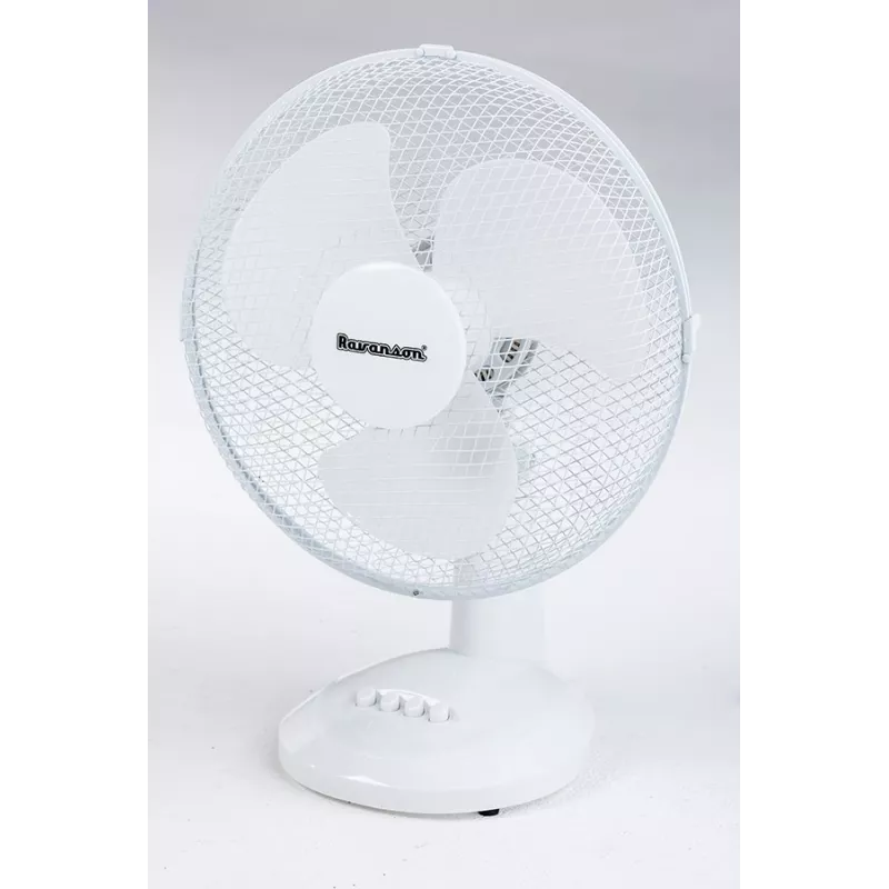 Stalinis buitinis ventiliatorius Ravanson WT-1040 — 43 cm, 3 mentelės, 3 greičiai, 45 W, plastikinis korpusas, pilka