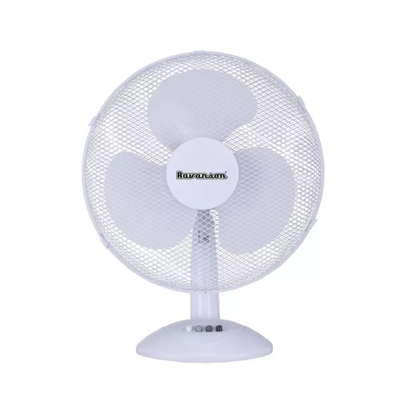 Stalinis buitinis ventiliatorius Ravanson WT-1040 — 43 cm, 3 mentelės, 3 greičiai, 45 W, plastikinis korpusas, pilka