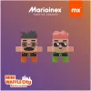 Žaisliniai konstrukciniai blokeliai Marioinex Blocks Waffle mini Šiukšliavežė 14 vnt. 903131