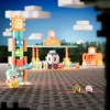 Žaislų statybinis rinkinys Marioinex Mini Waffle kaladėlės Degalinė, 148 vnt., įvairiaspalvis, amžius 6+