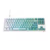 Havit KB901L žaidimų klaviatūra balta ir žalia USB laidinė RGB LED