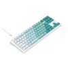 Havit KB901L žaidimų klaviatūra balta ir žalia USB laidinė RGB LED